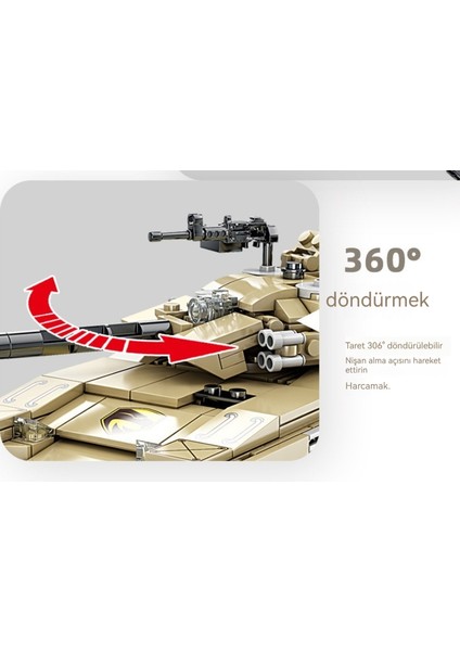 Çocuk Tankı Mecha Yapı Taşları Erkek Oyuncakları Bulmaca Montajı Çocuklara Hediyeler (Yurt Dışından)