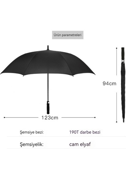 Fiber Otomatik Iş Düz 27 Inç Golf Şemsiyesi Hediye Uzun Saplı Şemsiye (Yurt Dışından) fiyatları