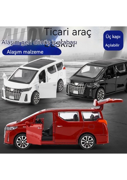 Çocuk Oyuncakları Alfa Simülasyon Alaşım Araba Modeli Ticari Araç Araba Modeli (Yurt Dışından)