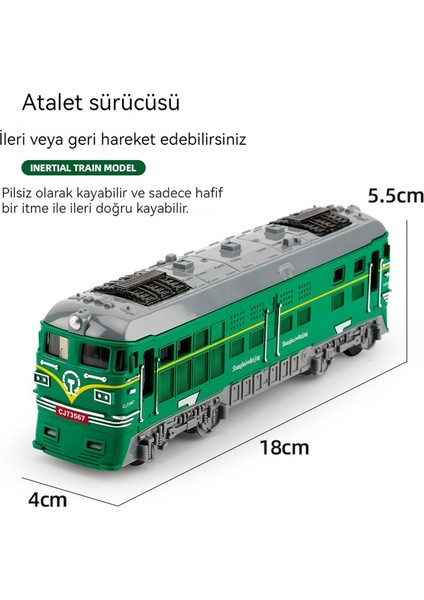 Çocuk Oyuncakları Simülasyon Atalet Oyuncak Tren Modeli Retro Tren (Yurt Dışından)