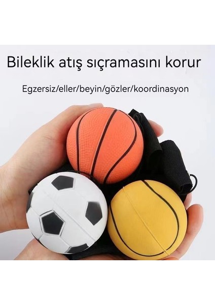 Çocuklar Top, Bilek Elastik Topu, Basketbol, Beyzbol ve Tenis Topunu Iple Geri Fırlatarak Reaksiyon Kuvveti Uygularlar. (Yurt Dışından) fırsatları