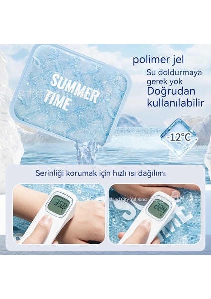Buz Mat Soğutma Mat Araba Su Geçirmez Sevimli Yaz Susuz Koltuk Minderi (Yurt Dışından)
