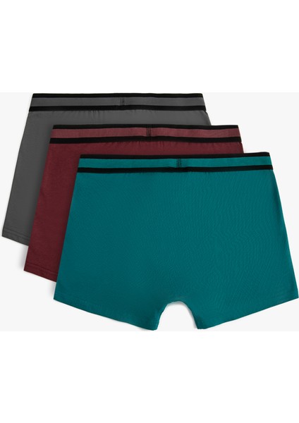 3'lü Basic Boxer Seti Pamuklu