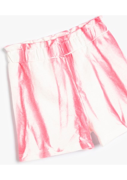 Şort Beli Lastikli Batik Desenli Pamuklu modelleri