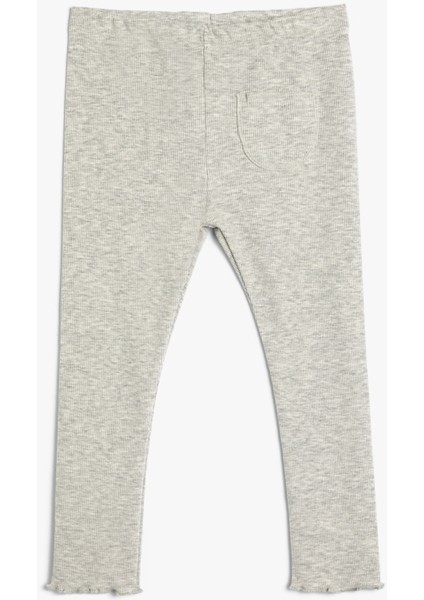 Basic Tayt Ribanalı Cep Detaylı Pamuklu