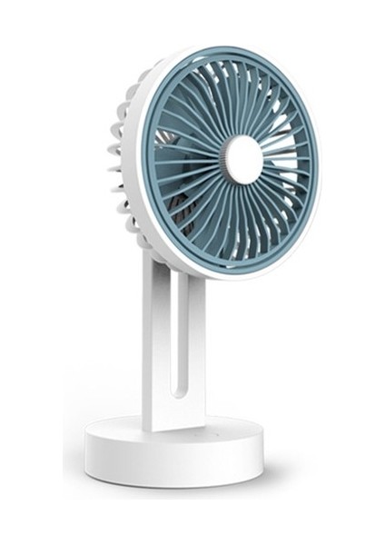 Yeni Açık Taşınabilir El USB Şarj Küçük Fan Mini Sessiz Masaüstü Küçük Fan 180 Derece Dönen Fan Mavi (Yurt Dışından)
