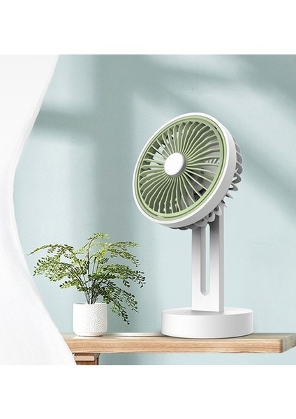 Yeni Açık Taşınabilir El USB Şarj Küçük Fan Mini Sessiz Masaüstü Küçük Fan 180 Derece Dönen Fan Mavi (Yurt Dışından)