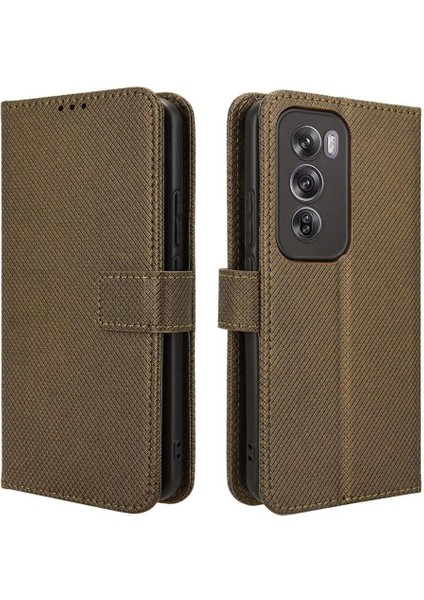 Oppo RENO12 5g Kickstand Kapak Kart Tutucu Manyetik Cüzdan Için Kılıf (Yurt Dışından)