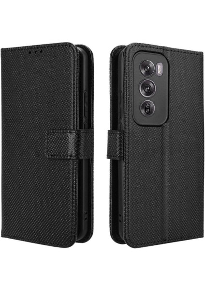 Oppo RENO12 5g Kickstand Kapak Kart Tutucu Manyetik Cüzdan Için Kılıf (Yurt Dışından)