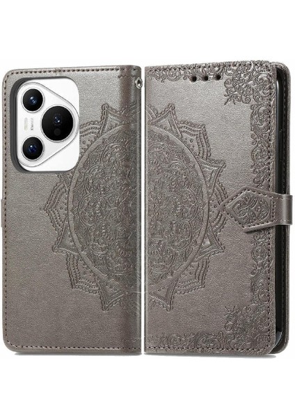 Huawei Pura 70 Flip Kapak Için Flip Case Basit Iş Zarif Desen (Yurt Dışından)