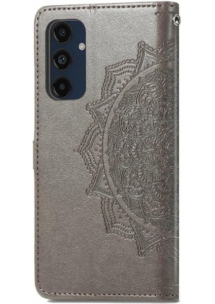Samsung Galaxy M55 Flip Kapak Için Flip Case Darbeye Deri Kılıf (Yurt Dışından)