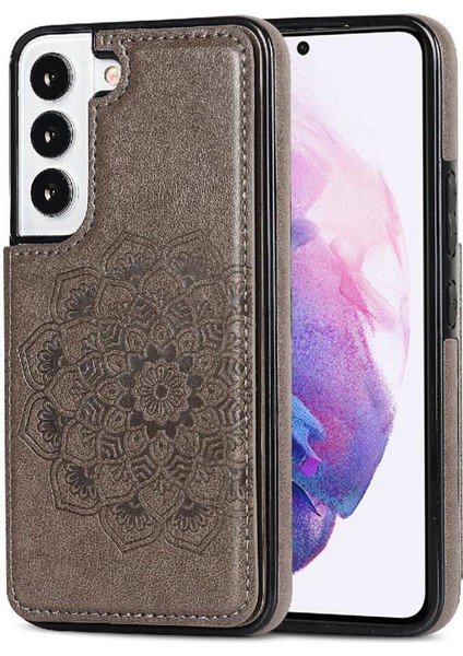 Samsung Galaxy S22 Flip Darbeye Çift Için Kart Tutucu Kılıf ile Cüzdan (Yurt Dışından)
