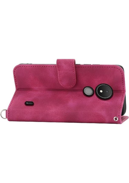 Nokia C21 Kabartmalı Darbeye Bileklik Çoklu Kredi Kartı Için Flip Case (Yurt Dışından) fırsatları