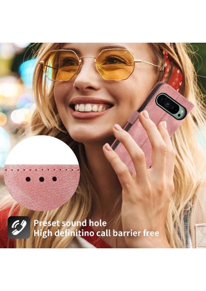Google Piksel 9 Kabartmalı Bileklik Çoklu Kredi Kartı Için Flip Case (Yurt Dışından) indirimleri