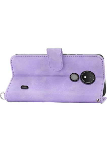 Nokia C21 Kabartmalı Darbeye Bileklik Çoklu Kredi Kartı Için Flip Case (Yurt Dışından) indirimleri