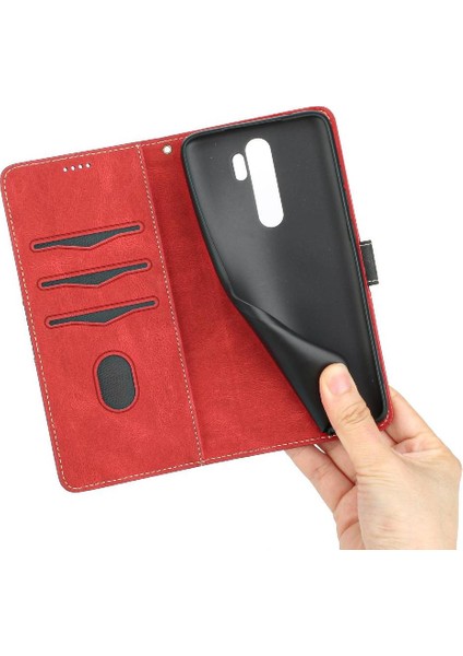 Cüzdan Kılıf Için Xiaomi Redmi Not 8 Pro Kart Yuvası Bilek Kayışı Kickstand (Yurt Dışından) modelleri