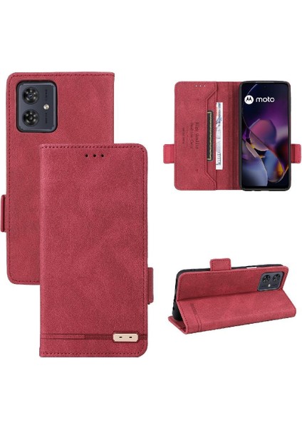 Motorola Moto G64 5G/G64Y 5g Kickstand Toka Kartı ile Flip Case (Yurt Dışından)