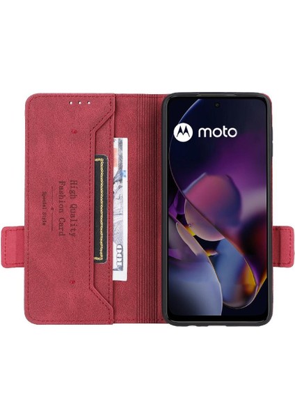 Motorola Moto G64 5G/G64Y 5g Kickstand Toka Kartı ile Flip Case (Yurt Dışından)