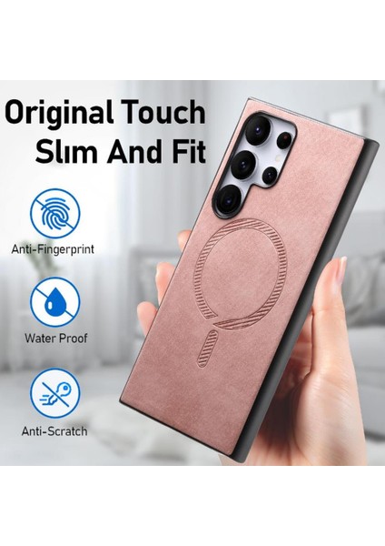 Samsung Galaxy S23 Ultra Ince Hafif Kablosuz Şarj Için Flip Case (Yurt Dışından)