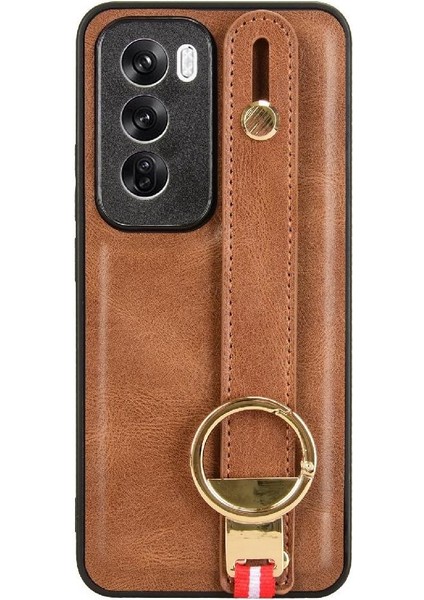 Oppo Oppo 12 Pro 5g Bilek Kayışı Premium Pu Deri Uyumluluk Için Kılıf (Yurt Dışından)
