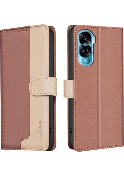 Onur X50I Darbeye Dayanıklı Tpu Iç Kabuk Rfıd Engelleme Flip Case (Yurt Dışından)