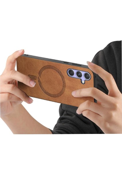 Samsung Galaxy A14 Ince Kablosuz Şarj Magsafe Araba Mounts Için Flip Case (Yurt Dışından) modelleri