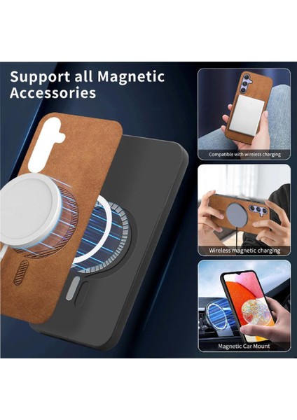 Samsung Galaxy A14 Ince Kablosuz Şarj Magsafe Araba Mounts Için Flip Case (Yurt Dışından) fırsatları