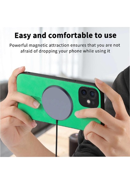 IPhone 11 Için Flip Case Kablosuz Şarj Ince Magsafe Araba Bağlar (Yurt Dışından)