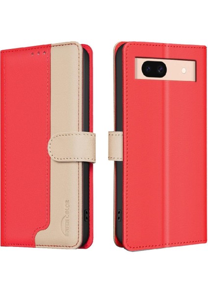 Google Piksel 8A Için Flip Case Darbeye Tpu Iç Kabuk Çevirme Folyo Kartı (Yurt Dışından)