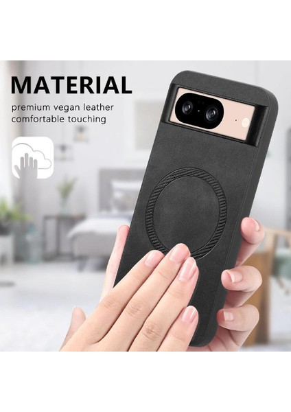 Google Piksel 8A Için Flip Case Hafif Ince Magsafe Araba Bağlar Kablosuz (Yurt Dışından)