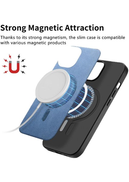 Google Piksel 8A Için Flip Case Hafif Ince Magsafe Araba Bağlar Kablosuz (Yurt Dışından)