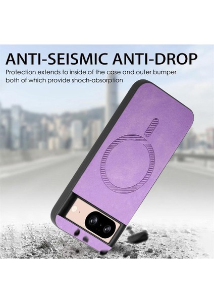 Google Piksel 8A Için Flip Case Hafif Ince Magsafe Araba Bağlar Kablosuz (Yurt Dışından)