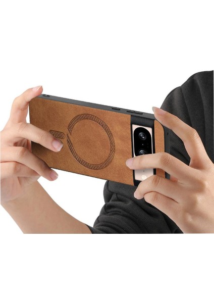Google Pixel 8 Magsafe Araç Mounts Için Flip Case Hafif Kablosuz Ince (Yurt Dışından)