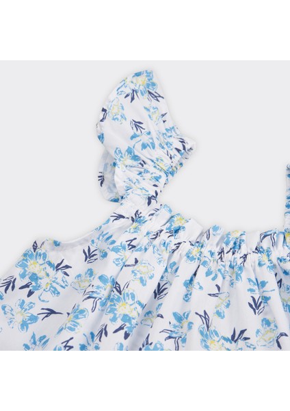 Kız Bebek Çiçek Desenli Şortlu Takım modelleri