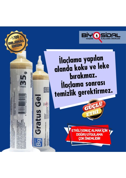 Gratus Hamamböceği ve Karınca Jeli 35 G 1 ADET