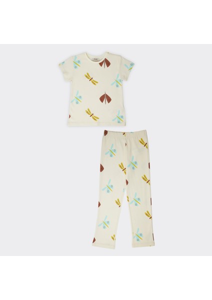 Kız Çocuk Desenli Pijama Takımı