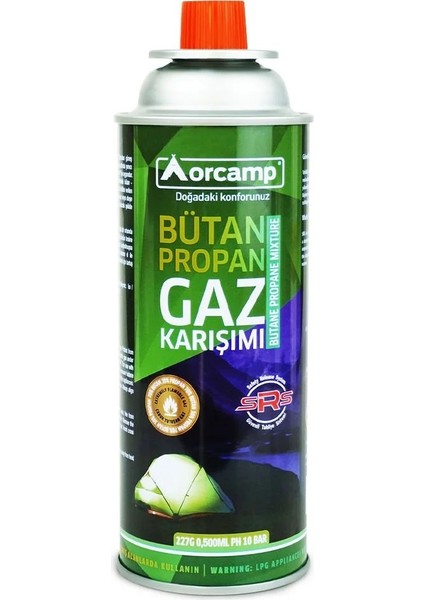 Kamp Gaz Kartuşu Tüp 227 gr - Orgaz KTS227