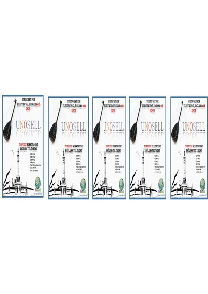 5 Takım Uzun Sap 0.20 mm Elektro Saz Bağlama Teli