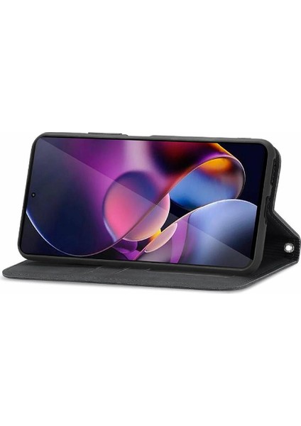 Motorola Kenar 50 Pro Flip Kapak Için Flip Case Basit Iş Cüzdan Kılıf (Yurt Dışından)