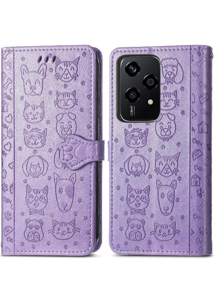 Onur Için Flip Case 200 Lite Kısa Kayış Kapak Kapak Kılıf Karikatür (Yurt Dışından)