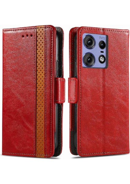 Motorola Edge 50 Pro Cüzdan Ekleme Çok Renkli Çoklu Kart Için Flip Case (Yurt Dışından)