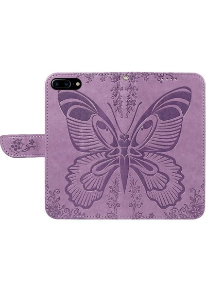 IPhone 6 Için Flip Case Artı/6s Artı Kredi Kartı Yuvası ile Kabartmalı El (Yurt Dışından)