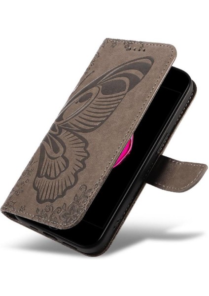 IPhone 6 Için Flip Case Artı/6s Artı Kredi Kartı Yuvası ile Kabartmalı El (Yurt Dışından) fırsatları