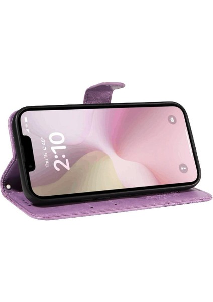 Kredi Kartı Yuvası ile IPhone Se4 Için Flip Case Ayrılabilir El Kayışı Yüksek (Yurt Dışından)