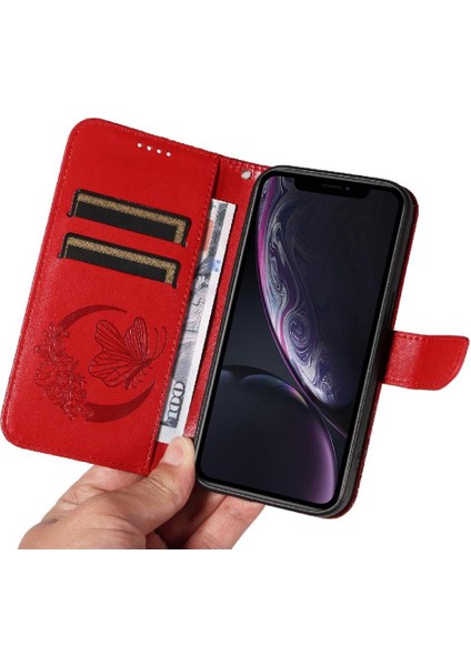 IPhone Xr Yüksek Kaliteli Deri Kredi Kartı Yuvası El ile Flip Case (Yurt Dışından) modelleri