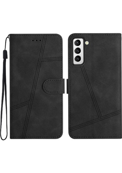 Samsung Galaxy S22 Bilek Kayışı Cüzdan Pu Deri Kart Yuvaları Için Flip Case (Yurt Dışından) indirimleri