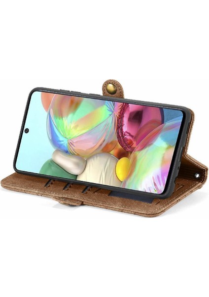 Samsung Galaxy A71 4g Için Flip Case Basit Iş Kapak Darbeye (Yurt Dışından)