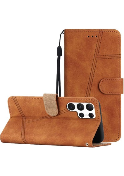 Samsung Galaxy S24 Ultra Flip Folio Kart Yuvaları Için Flip Case Tutucu Bilek (Yurt Dışından)