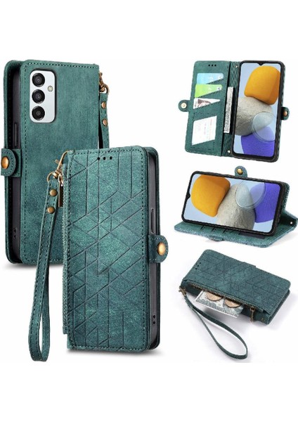 BDT Boutique Samsung Galaxy M23 5g Darbeye Deri Kılıf Için Flip Case Basit Flip (Yurt Dışından)