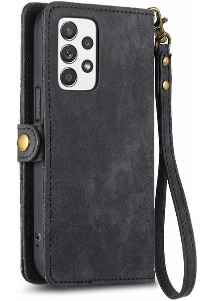 Samsung Galaxy Için Flip Case A52S 5g Darbeye Kapak Kapak Basit Cüzdan (Yurt Dışından)